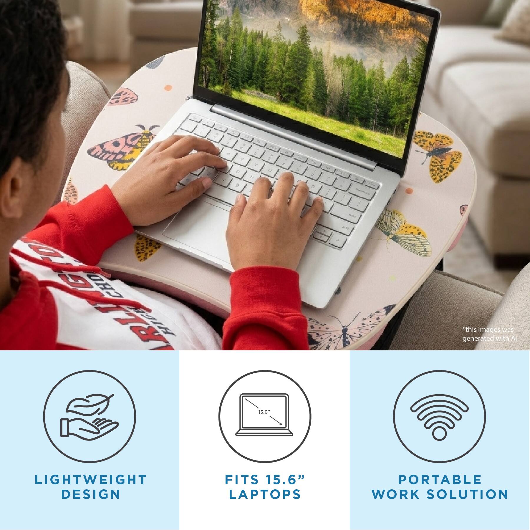 0 5 G f FL : 0 es 5 y 7 Y 8 U = 0 5   P  RLI 15.6" LIGHTWEIGHT FITS 15.6" DESIGN LAPTOPS

Fa 1 

| "this images was generated with AI PORTABLE WORK SOLUTION