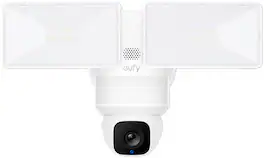 eufy - E30 Outdoor Wired 2K PTZ Security Camera with Floodlights - White