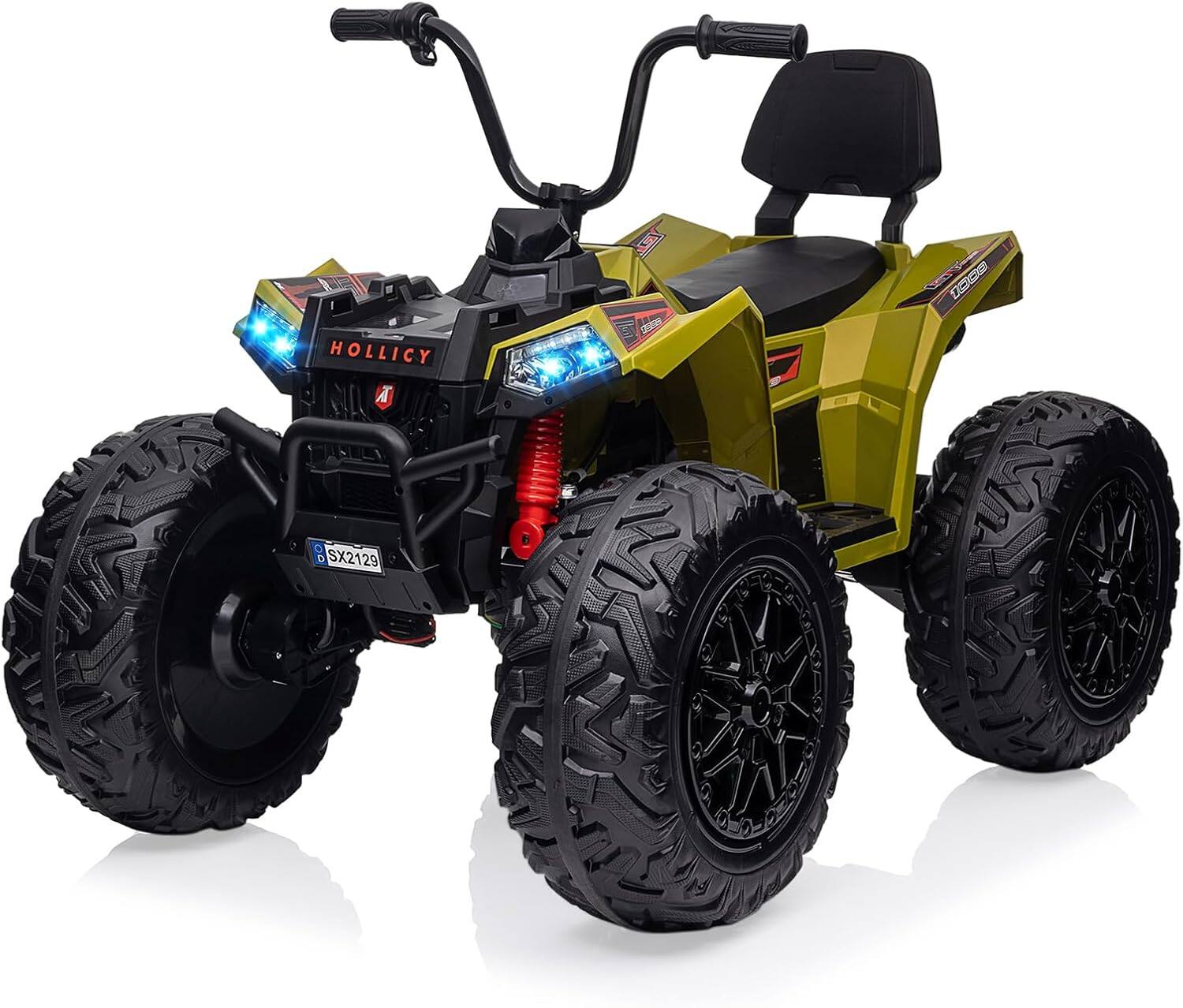 Electrodes Masters - 24V Kids Ride-On Car Toy All-Terrain ATV with Parental Remote Control Puncture Proof Tires and LED Lights Ideal Gift - Green price history on PriceWatchPro
