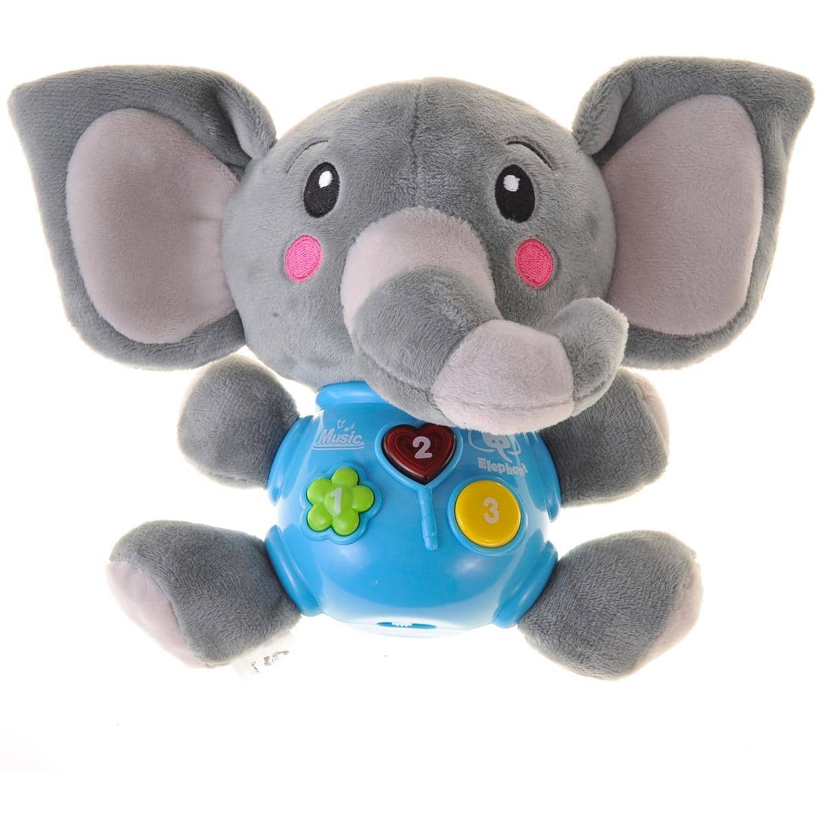 Photos - Soft Toy Elephant JuzToys - Plush  Infant Toys, Cute Stuffed Aminal Light Up Baby Toys Newborn Baby Musical Toys for Infant Babies - G 