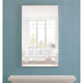 Elegant Decor - Metal frame Rectangle Mirror 24 inch - Silver