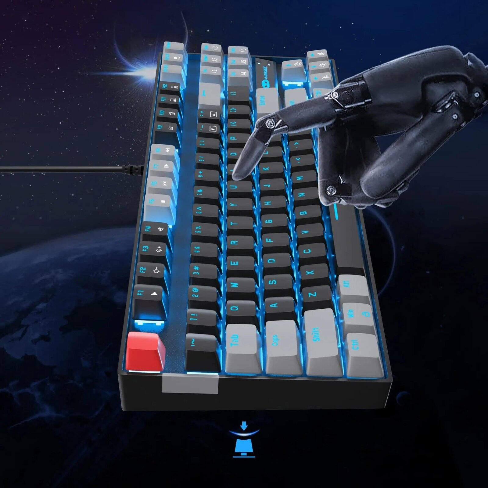 = ))
A5 44
MADEDEE JOLCE

F9

V
F4 F3 F2 F
$
5% $h #3 OS i iL ~
Y T R E M C Tab
K J H G F D S A Caps
M N > C X Z Shift
Alt Win Ctrl