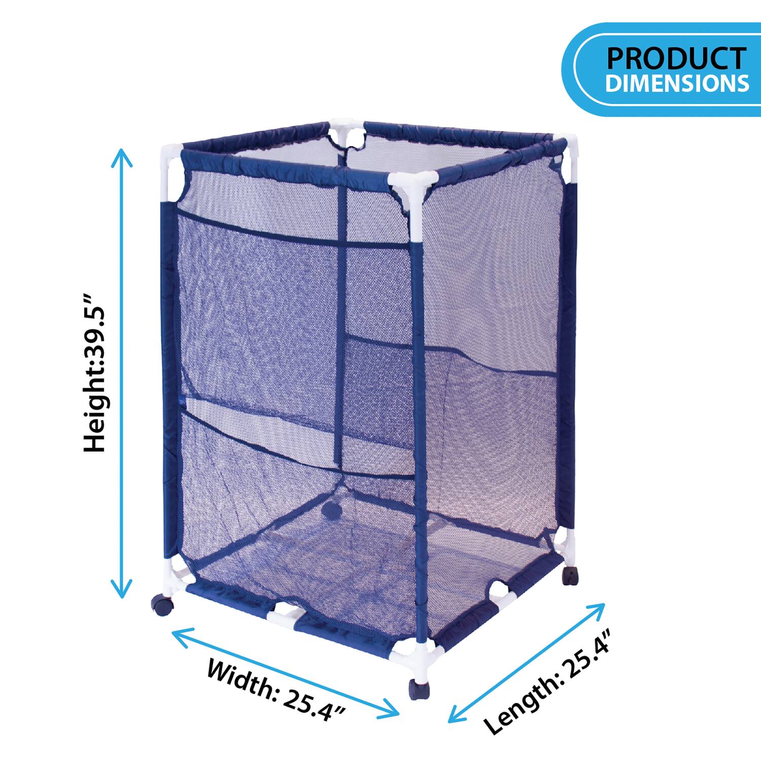 PRODUCT DIMENSIONS  
Height: 39.5"  
Width: 25.4"  
Length: 25.4"