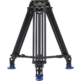 Benro - A674TM 100mm Bowl 3-Section Dual Stage Al Tandem-Leg Video Tripod