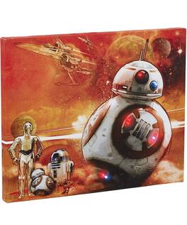 Star Wars - BB-8 Illuminating Canvas Wall Art - Orange