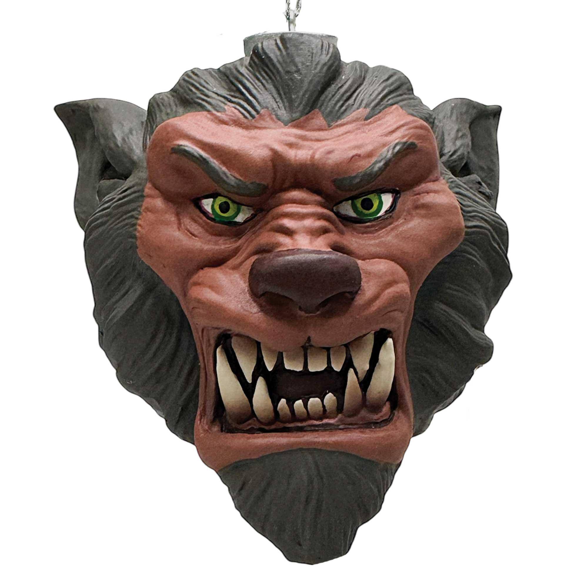 Front. Gorenaments - Len Simon's Gorenaments 3.5 Inch Horror Ornament Series 1 | Wolfie - Brown.