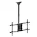 Front. ErgoAV - 43″-75″ Ceiling Mounts for TVs - Black.