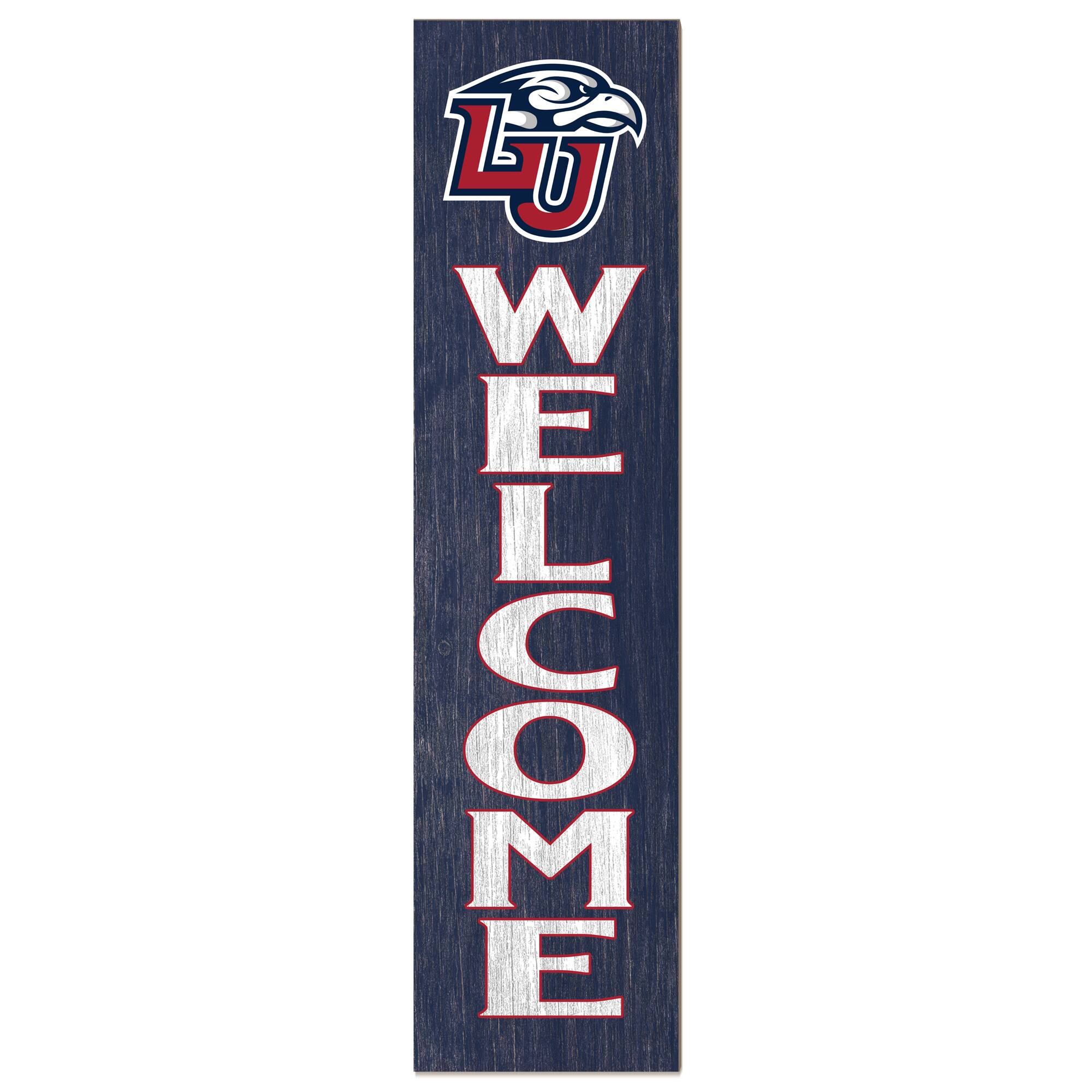 Liberty Flames 12'' x 48'' Welcome Outdoor Leaner