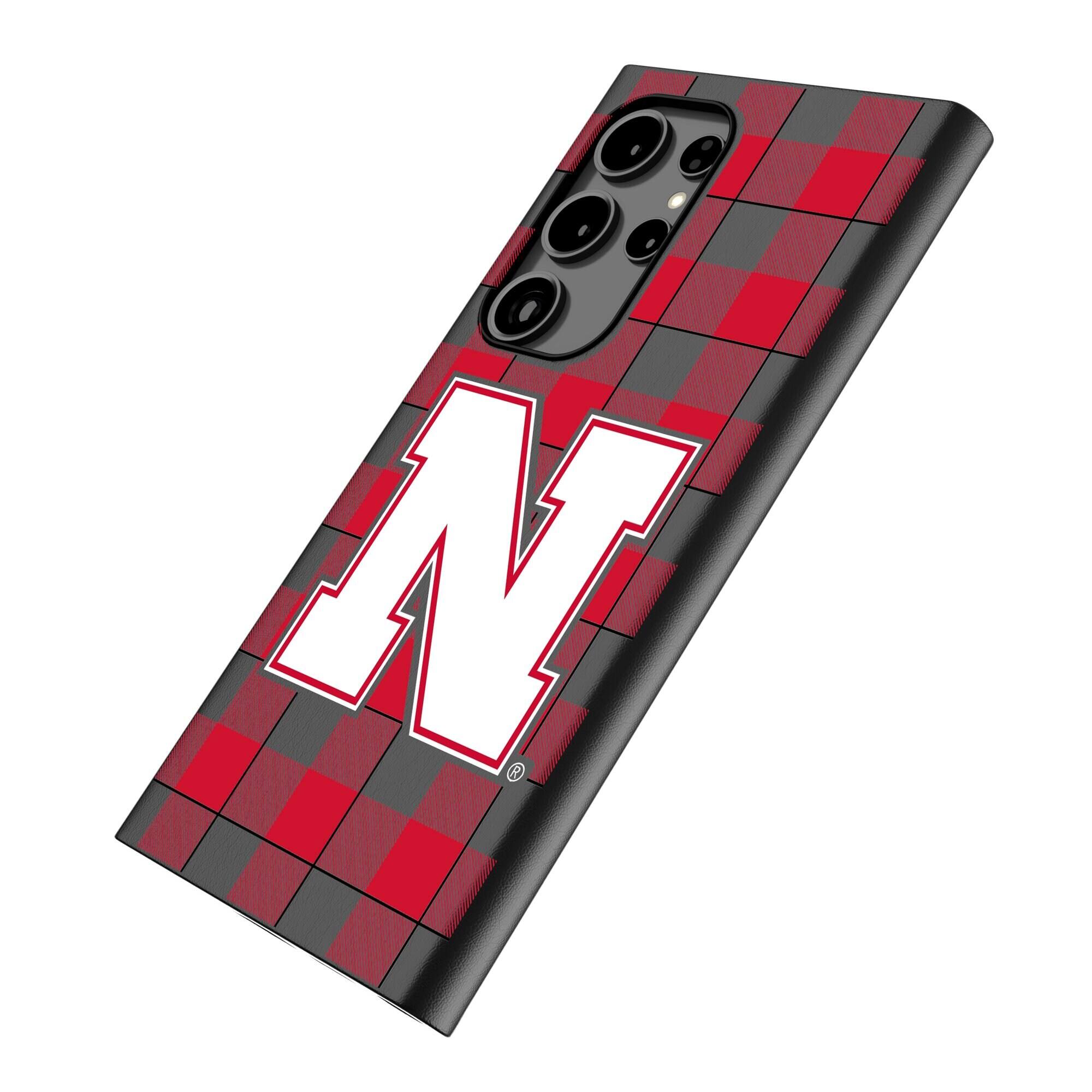 Alt View 1. Keyscaper - Nebraska Huskers Block N Galaxy Magnetic Bump Case - S24 - Black.