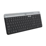 Logitech - K585 Full-size Wireless Scissor Keyboard for Windows, Mac, Chrome, Android with Build-in Cradle for device - Graphite
