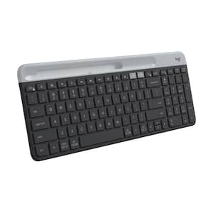 Logitech - K585 Full-size Wireless Scissor Keyboard for Windows, Mac, Chrome, Android with Build-in Cradle for device - Graphite