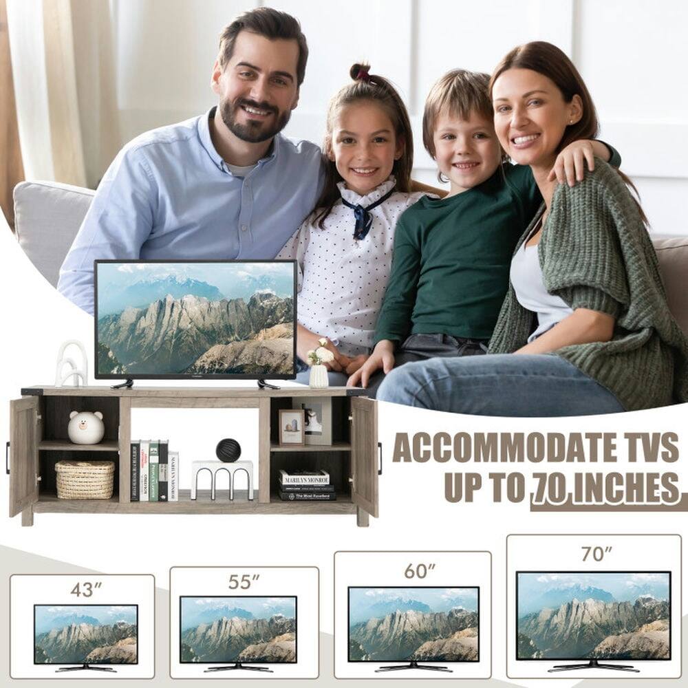 Accommodate TVs up to 70 inches: 43", 55", 60", 70"