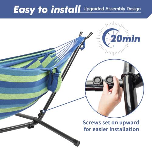 Easy to install  
Upgraded Assembly Design  

20min  

Screws set on upward for easier installation