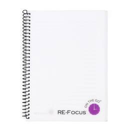 RE-FOCUS THE CREATIVE OFFICE - RE-FOCUS on the GO Notebook White, 142 Pages, 1 Count