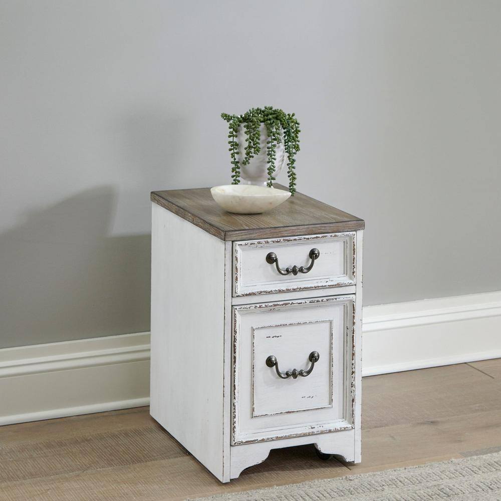 Alt View 3. Liberty Furniture Industries - Magnolia Manor Mobile File in Antique White - White.