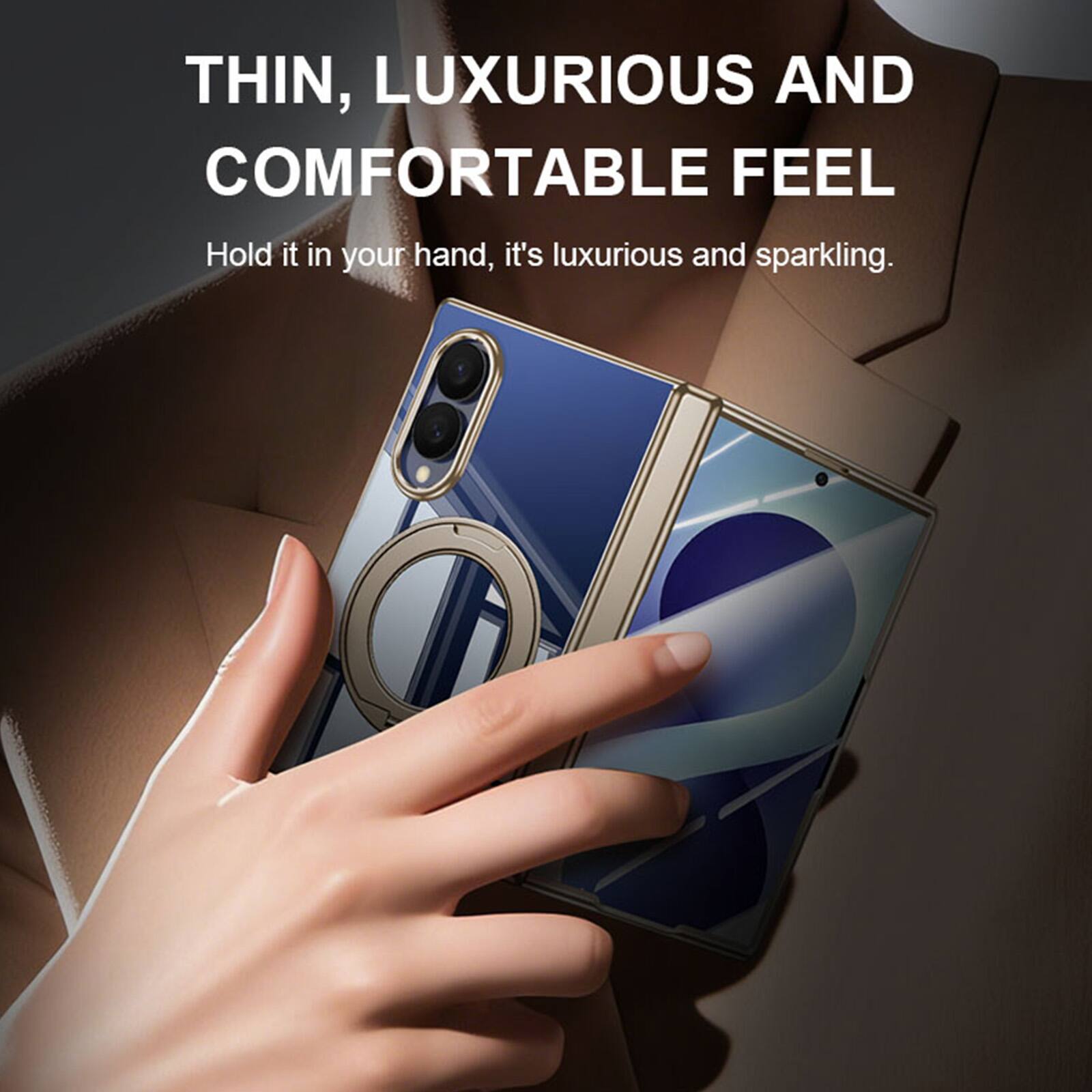 THIN, LUXURIOUS AND COMFORTABLE FEEL

Hold it in your hand, it's luxurious and sparkling.