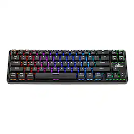 YEYIAN - Akil 3500 65% Wireless Mechanical Red Switch Gaming Keyboard with RGB Lighting Model: YTM-28209R-EN - Black