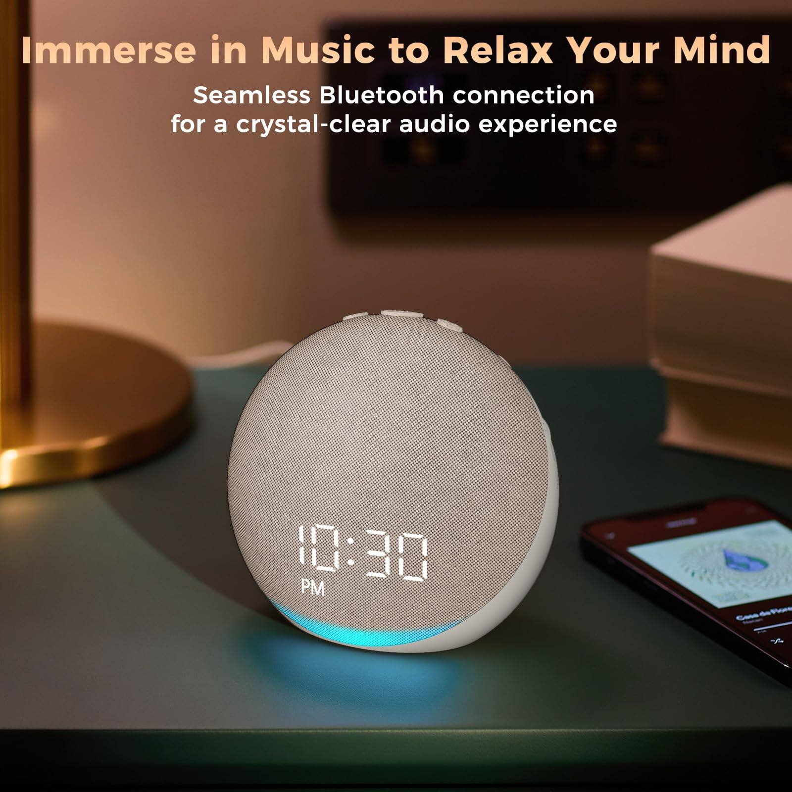 Immerse in Music to Relax Your Mind

Seamless Bluetooth connection for a crystal-clear audio experience