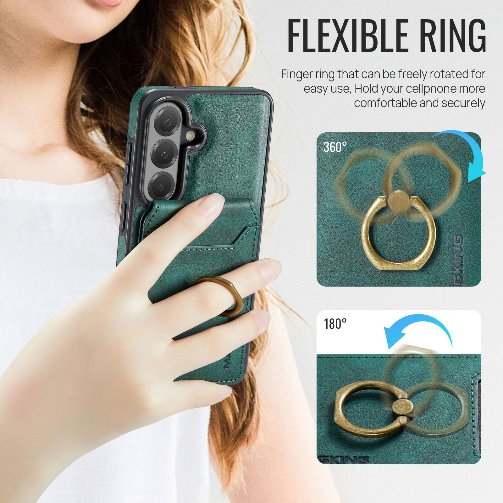 FLEXIBLE RING

Finger ring that can be freely rotated for easy use, Hold your cellphone more comfortable and securely

360°

180°