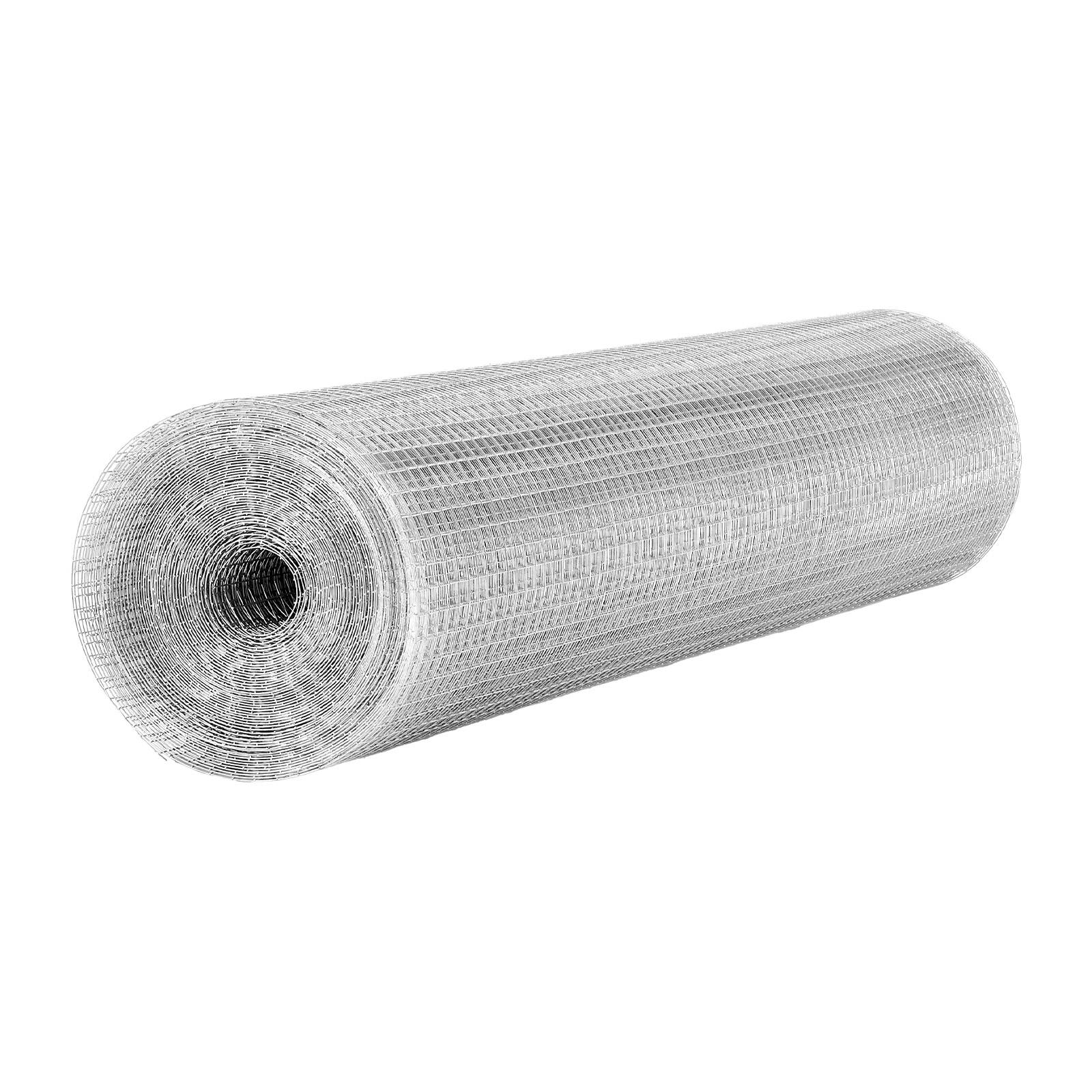 Alt View 5. VEVOR - Hardware Cloth, 1/2 inch 60 inch x 100 ft 19 Gauge Chicken Wire Fence, Hot-Dip Galvanized After Welding Metal Wire Mesh - Silver.