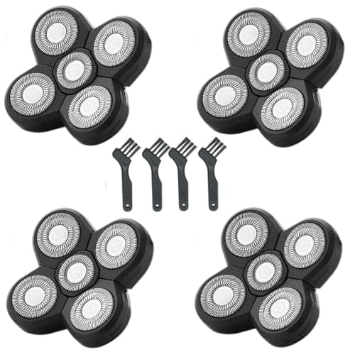 DORLUKFU - Shaver Replacement Blades Compatible with Shaver Head,5 Blades Shaver Replacement Heads Replacement Blades for Bald