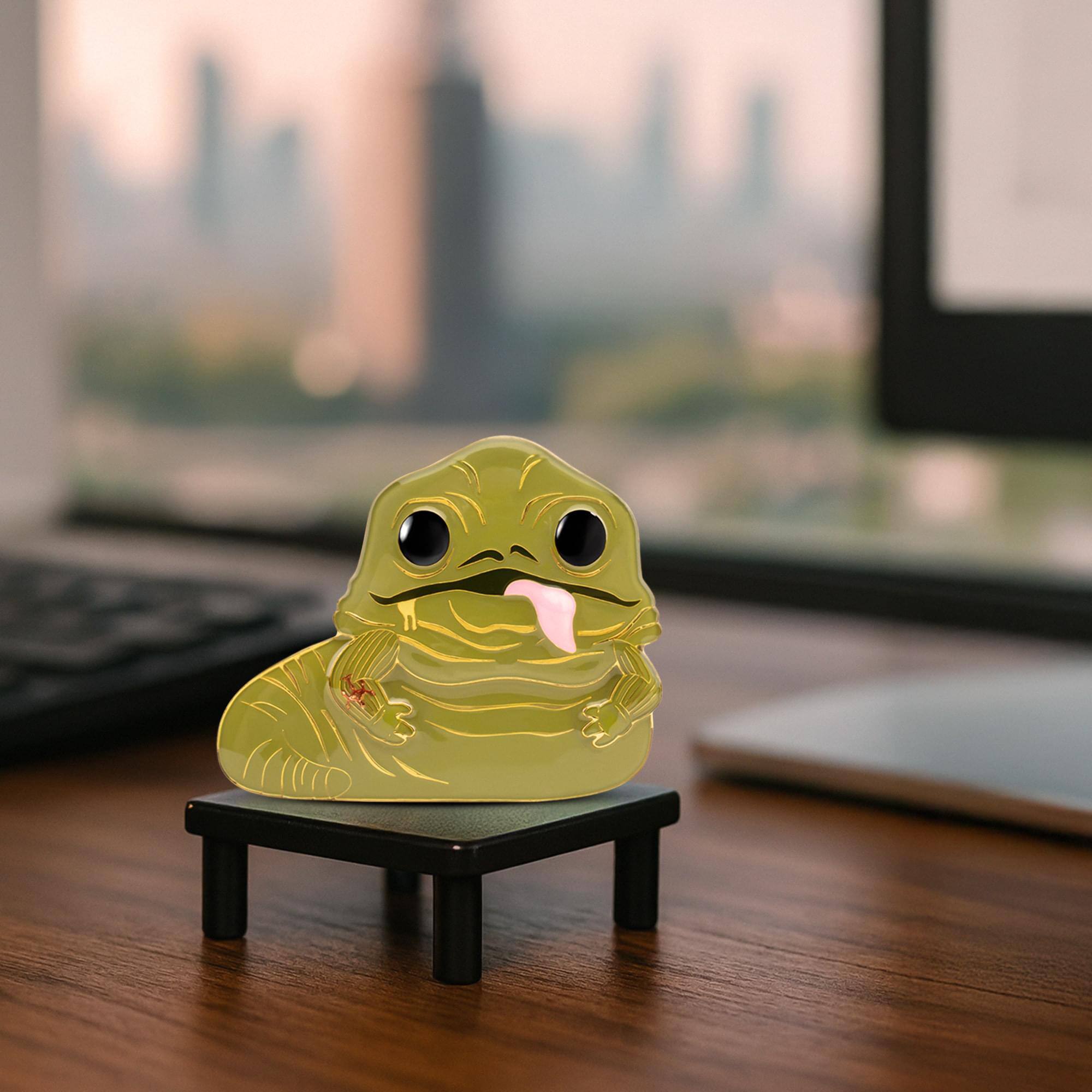 Alt View 3. Funko - Star Wars 3 Inch Funko POP Pin | Jabba The Hutt - Green.