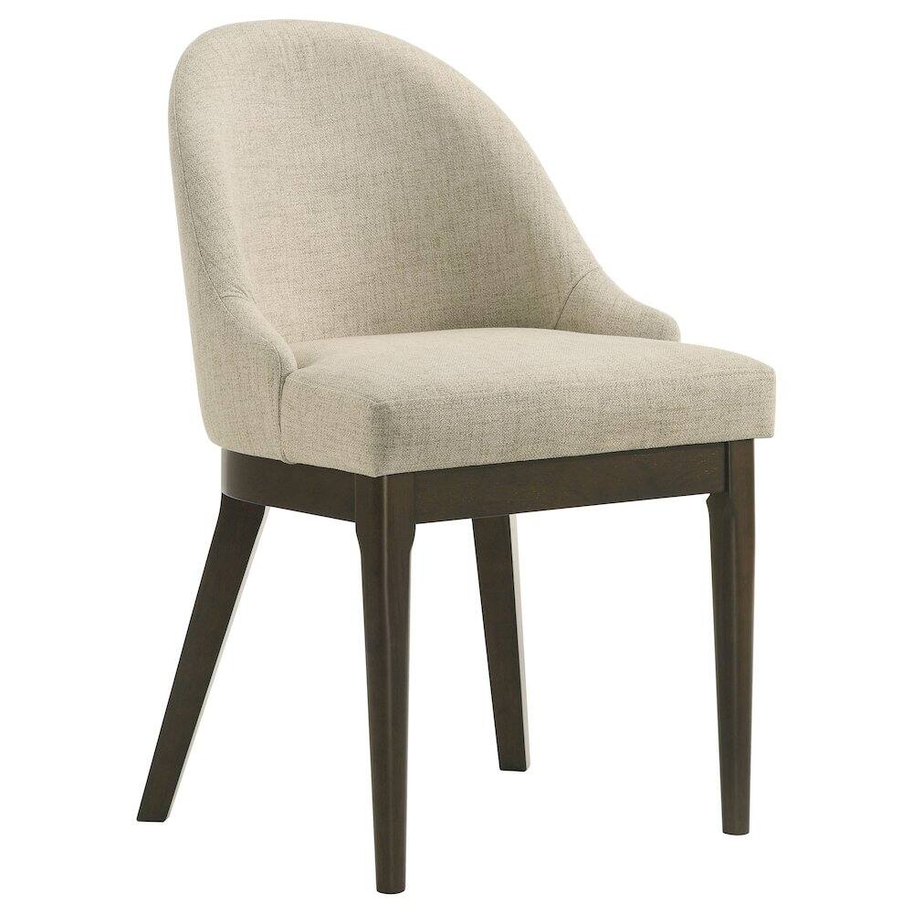 Alt View 2. Coaster Co. of America - Reseda Upholstered Dining Side Chair Oatmeal (Set of 2) - Beige.