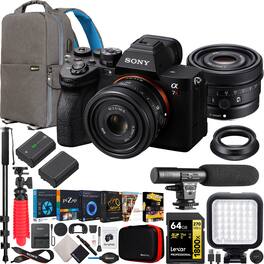 Sony - a7R V Full Frame Mirrorless Camera + FE 50mm F2.5 G Lens Kit SEL50F25G Bundle