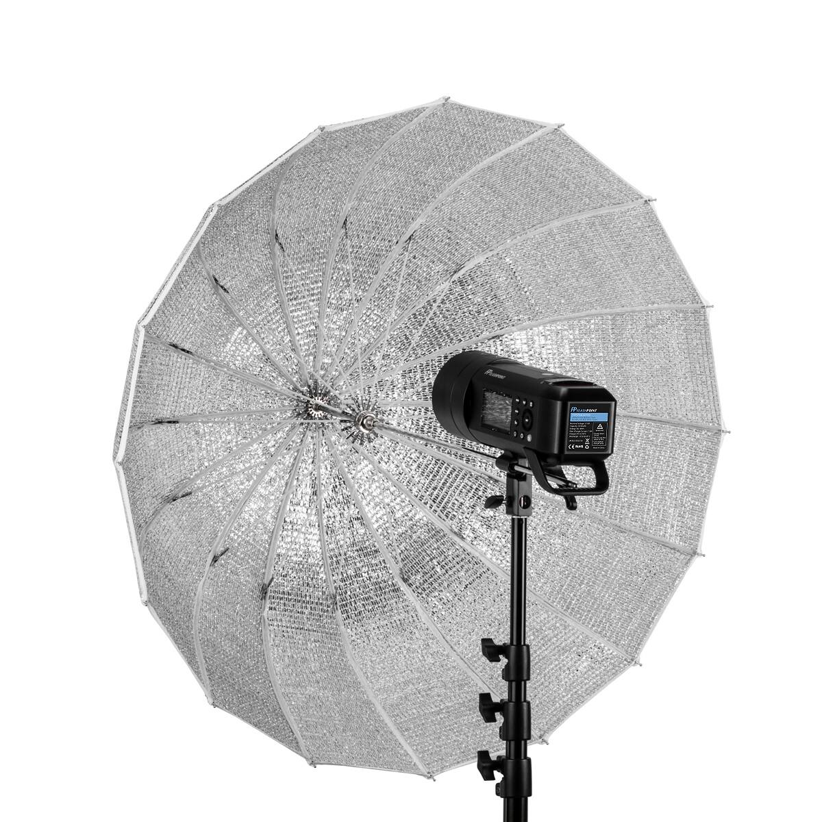Alt View 4. Glow - Glow Wind Proof EZ Lock Small Deep Fiberglass Umbrella (33").