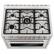 Alt View 3. COSMO - COS-965AGFC 36 in. Nebula Collection 4.4 cu. ft. Gas Range, 5 Burners, Rapid Convection Oven, Cast Iron Grates - Stainless Steel.