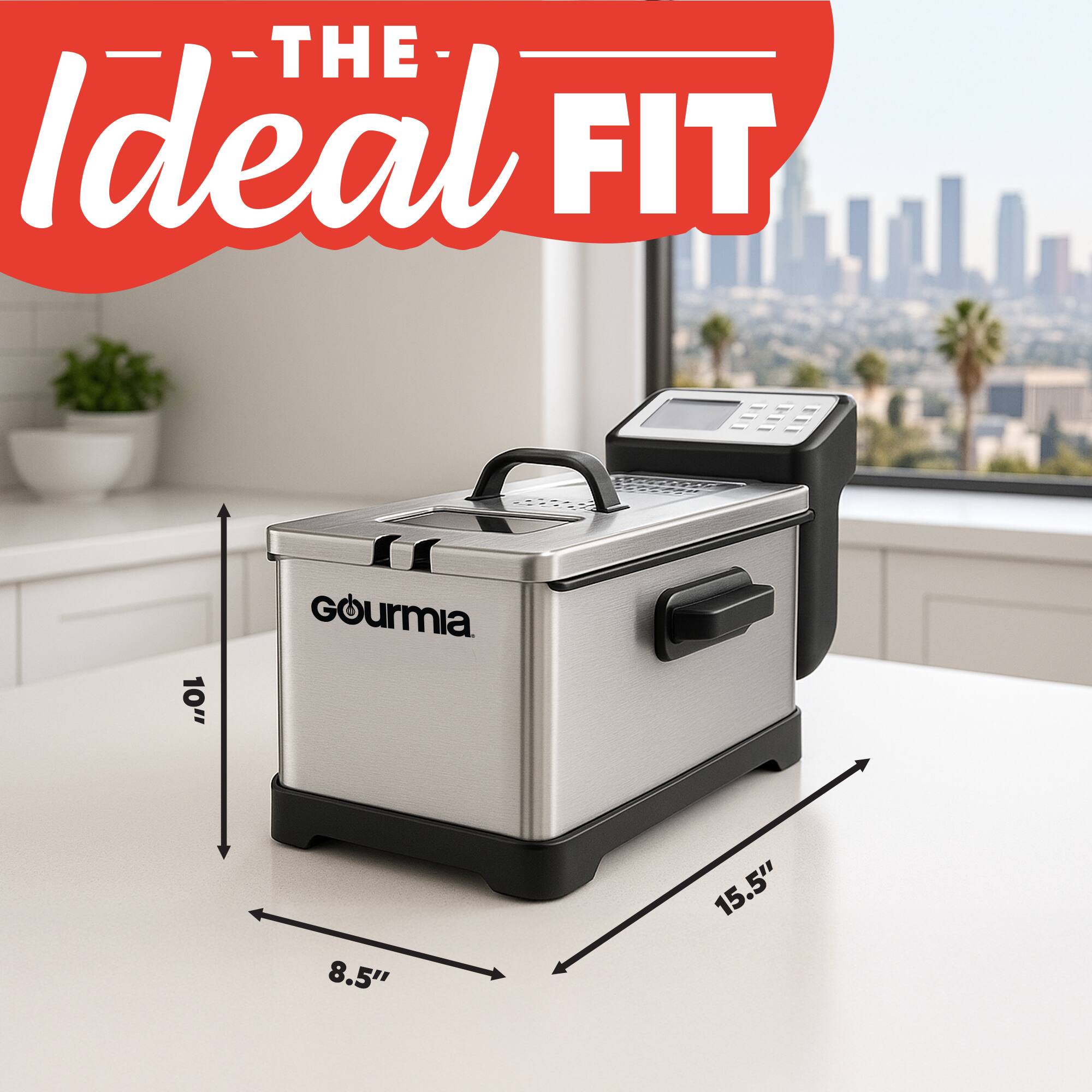 - THE Ideal FIT  
10" x 8.5" x 15.5"