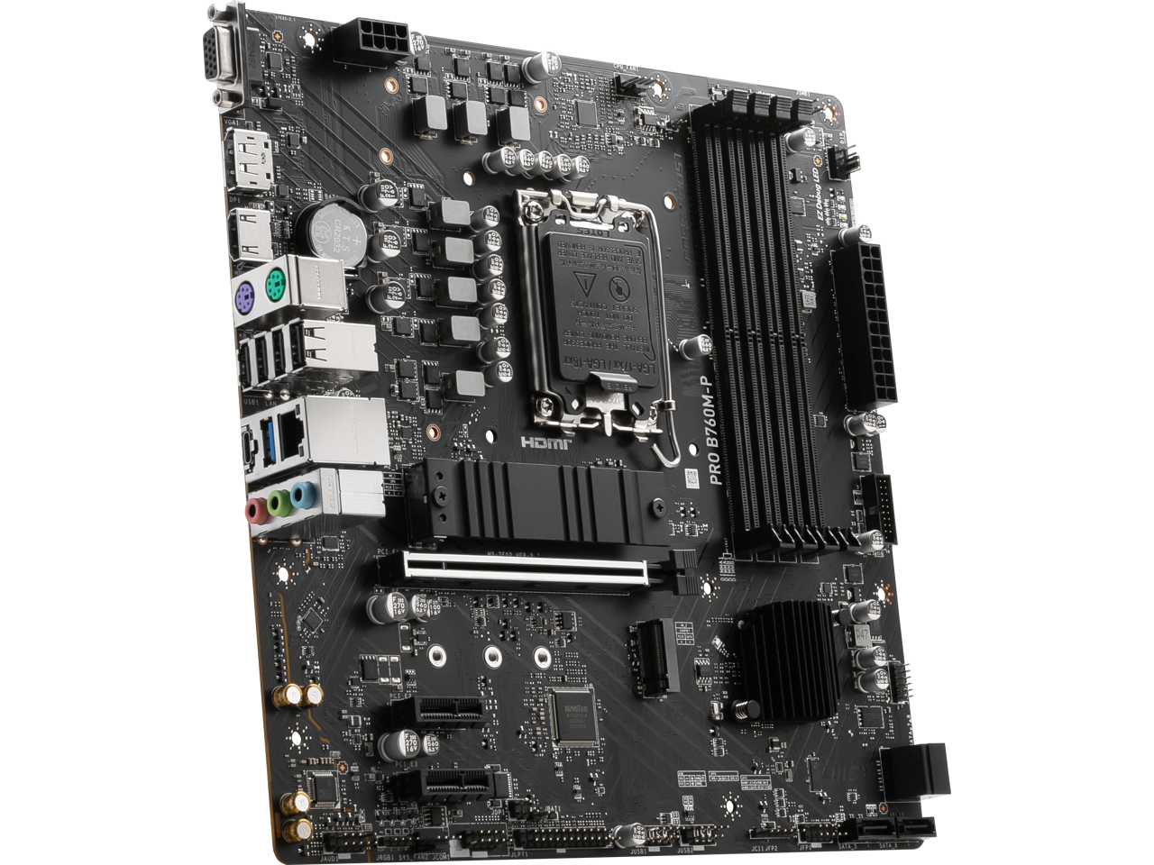 MSI - PRO B760M-P LGA 1700 Intel B760 SATA 6Gb/s Micro ATX Motherboard