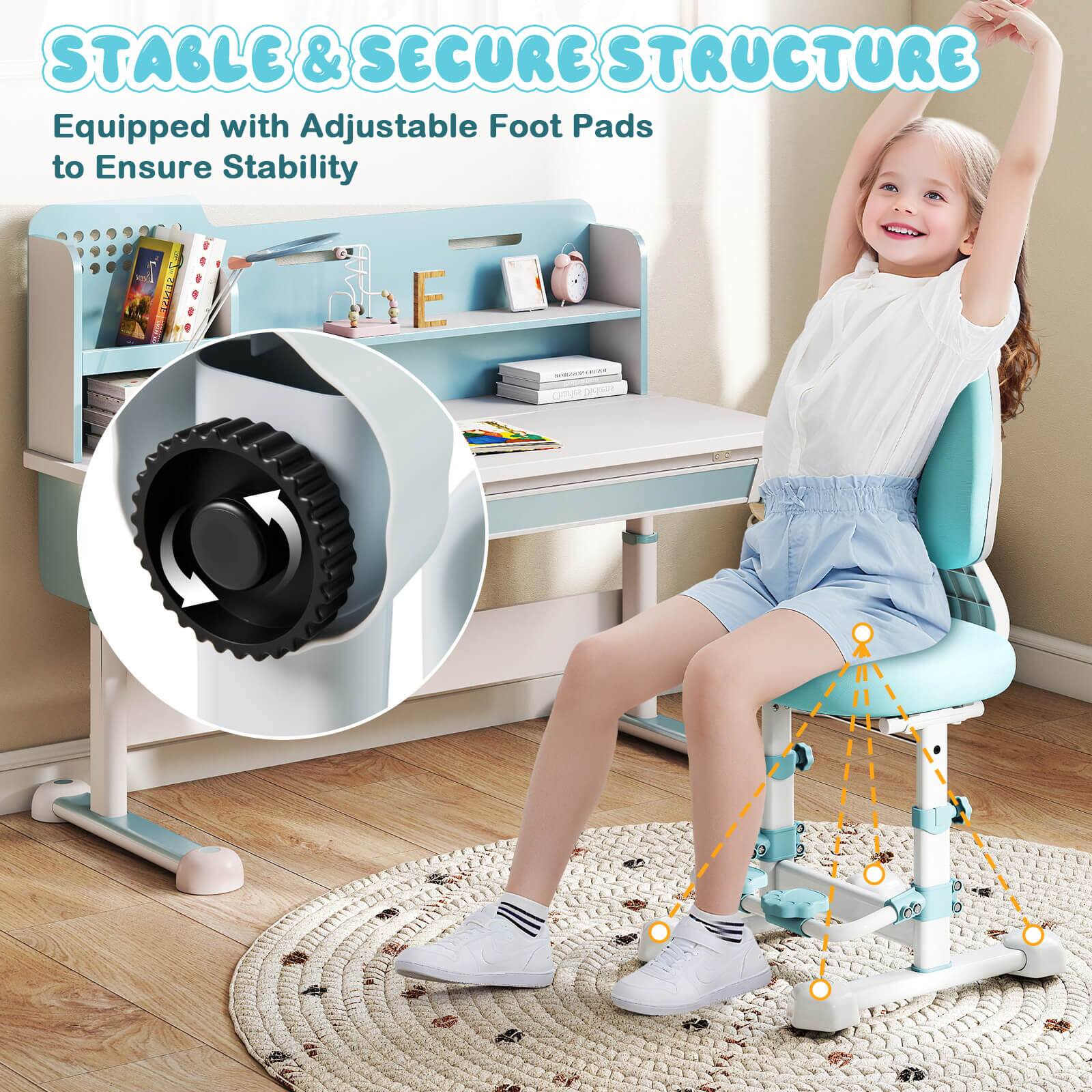 STABLE & SECURE STRUCTURE  
Equipped with Adjustable Foot Pads to Ensure Stability