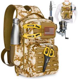 Beyond Braid - Tackle Backpack- The Voyager (Sand Storm) - Tan