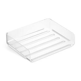 TRU RED - TRU RED™ Side Load Stackable Plastic Letter Tray, (TR62288) - Clear