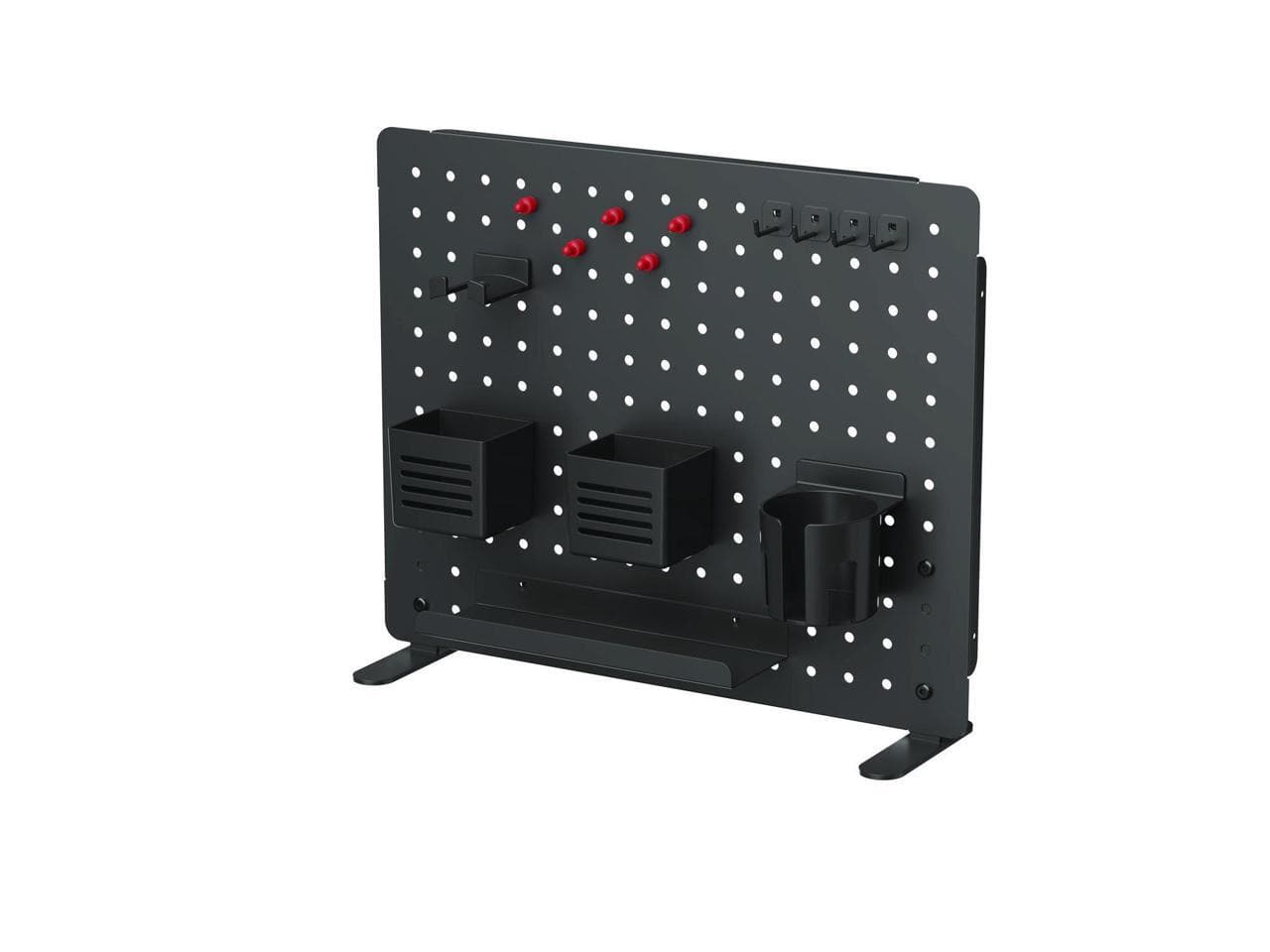 Photos - Desk Organiser Kantek Pegboard Desktop Organizer & Accessories PBS120B - Black