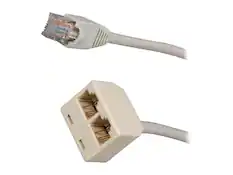 Front. StarTech.com - StarTech.com RJ45SPLITTER 2-to-1 RJ45 Splitter Cable Adapter - M/F.