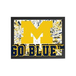 Sporticulture - Michigan Wolverines 14" x 18" Framed 3D Lenticular Art - Blue