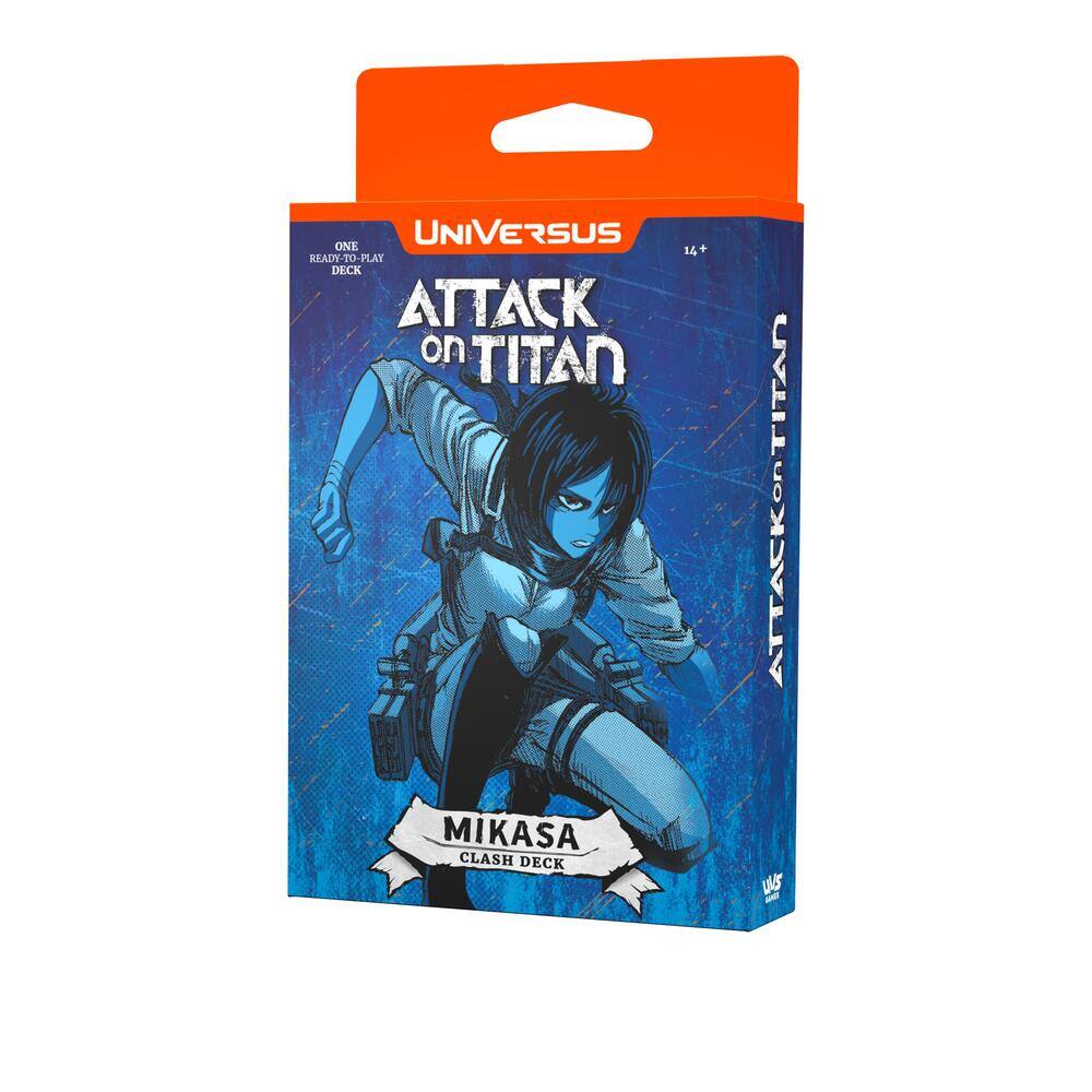 UNIVERSUS
ONE READ-TO-PLAY DECK
ATTACK ON TITAN
MIKASA CLASH DECK