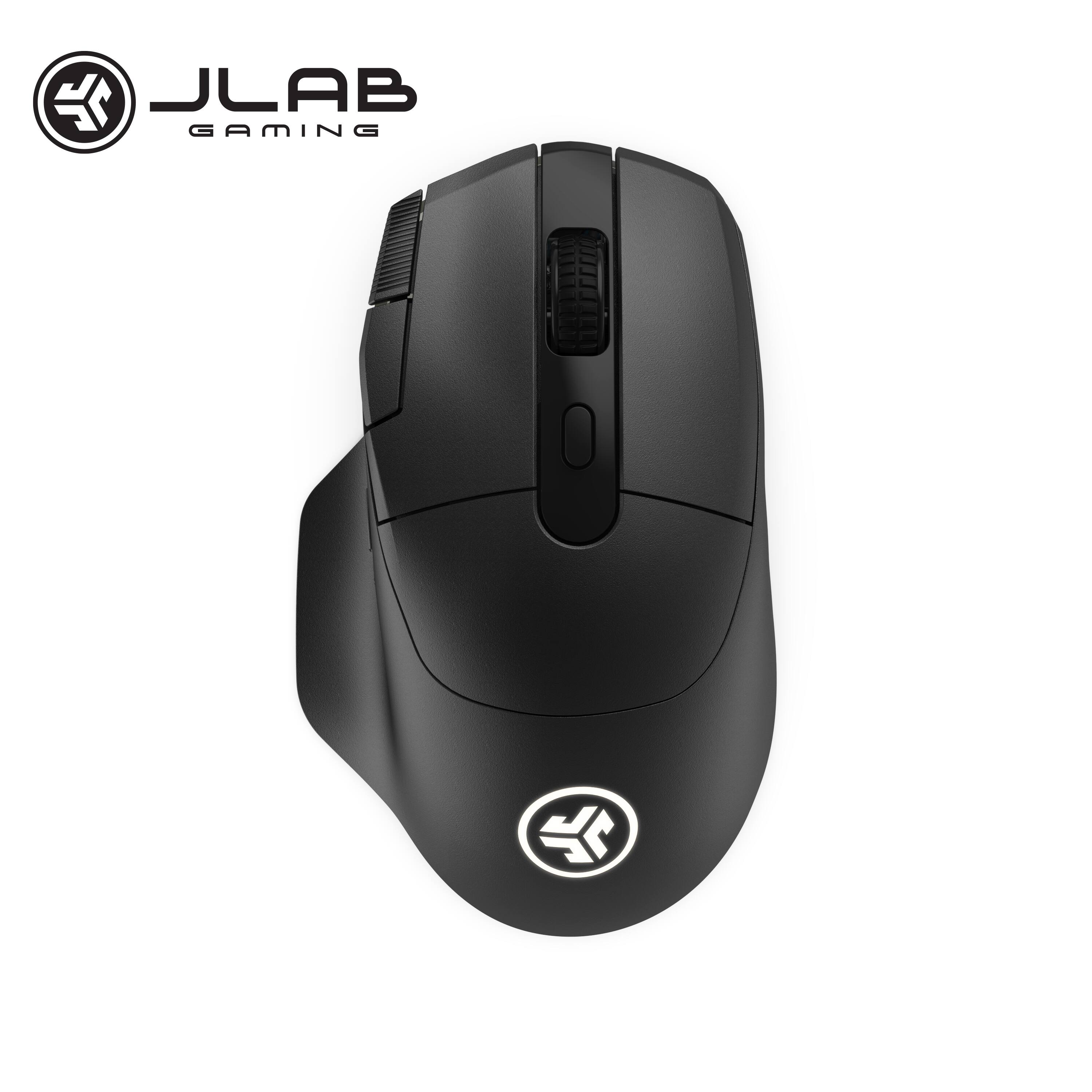 JLab - Daybreak Wireless 1:1 Optical Tracking Sensor Gaming Mouse - Wireless - Black