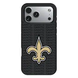 Keyscaper - NFL - New Orleans Saints Bump Case with 8.2ft Drop Protection - 13 Pro Max - Multicolor