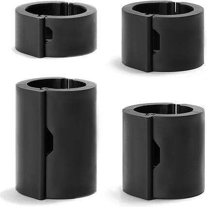 Front. PARKER SLATER - Office Chair Hero Fix Attaches Clamps to Large Cylinder Piston Stops - Black.