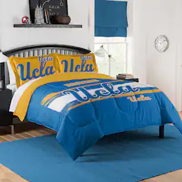 Sweet Home Collection - NCAA UCLA Bruins Comforter & Sham Set- Full/Queen - Multicolored