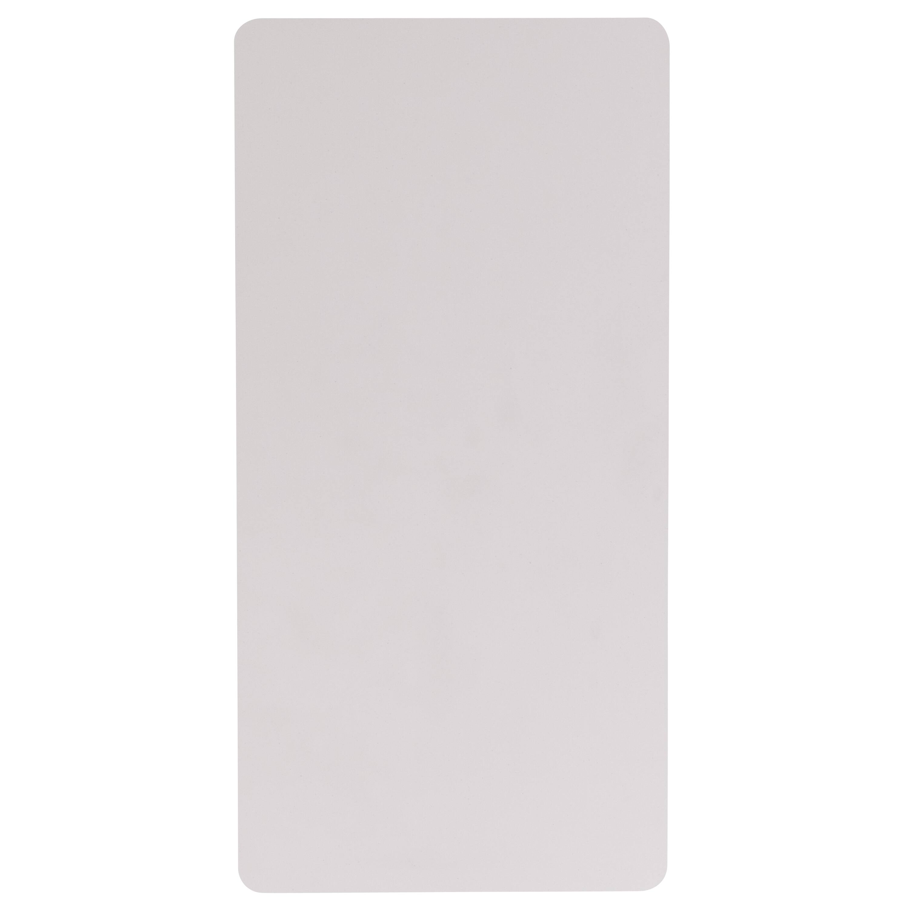 Alt View 4. Emma + Oliver - 4-Foot Plastic Folding Table - White.