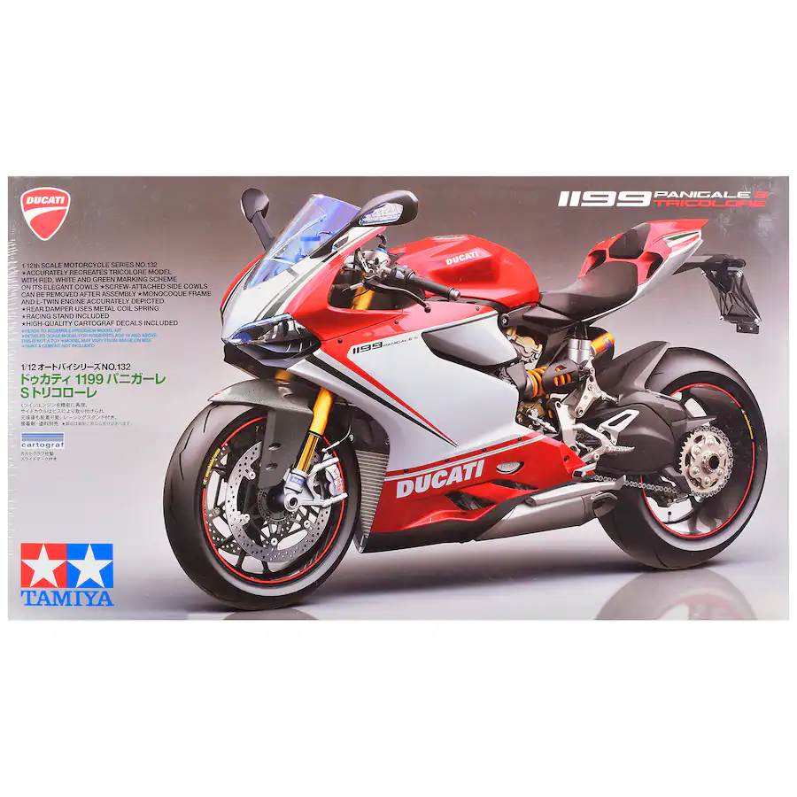 Remote Stand Cycle Model Kit Ducati 1199 Panigale S Motorcycle 1/12 Scale Model by Tamiya ...