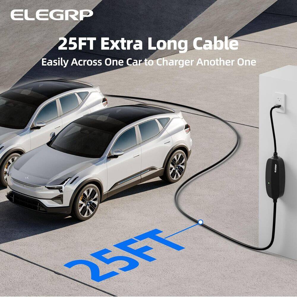 ELEGRP  
25FT Extra Long Cable  
Easily Across One Car to Charger Another One