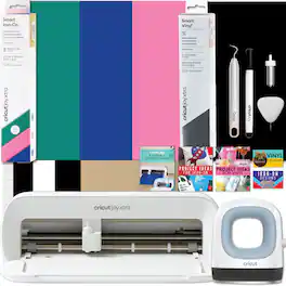 Cricut - Joy Xtra Machine with EasyPress Mini and Iron-On Materials Bundle
