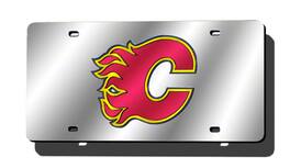 Rico Industries - Calgary Flames Acrylic License Plate Laser Tag - Multi