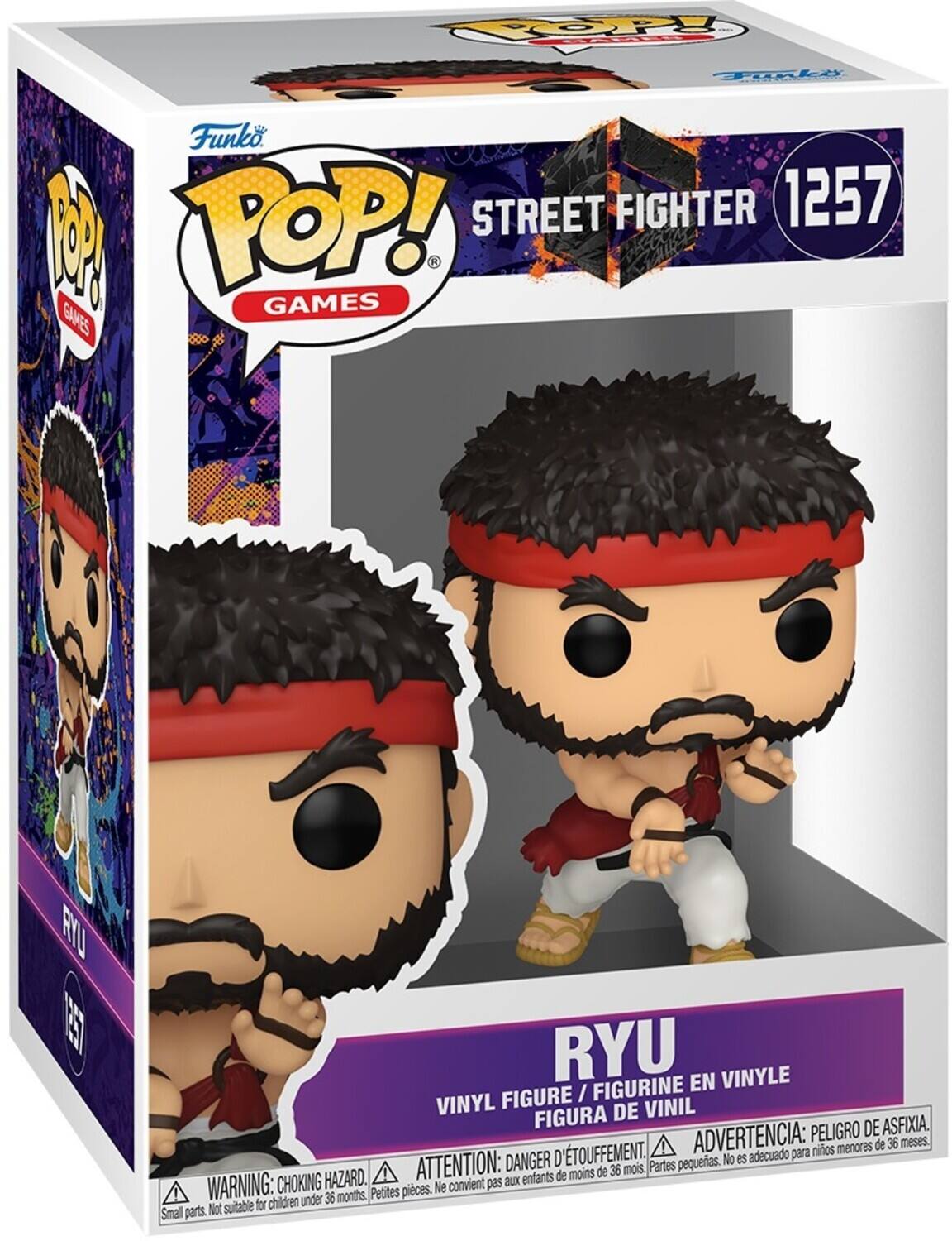 Funko POP! GAMES STREET FIGHTER 1257

RYU
VINYL FIGURE / FIGURINE EN VINYLE
FIGURA DE VINIL

ADVERTENCIA: PELIGRO DE ASFIXIA. ¡menores de 36 meses, D'TOUFFEMENT. adecuado para niños
DANGER: CHOKING HAZARD. Small parts. Not suitable for children under 36 months.
ATTENTION: aux enfants de moins de 36 mois. Petites pièces. Ne convient pas