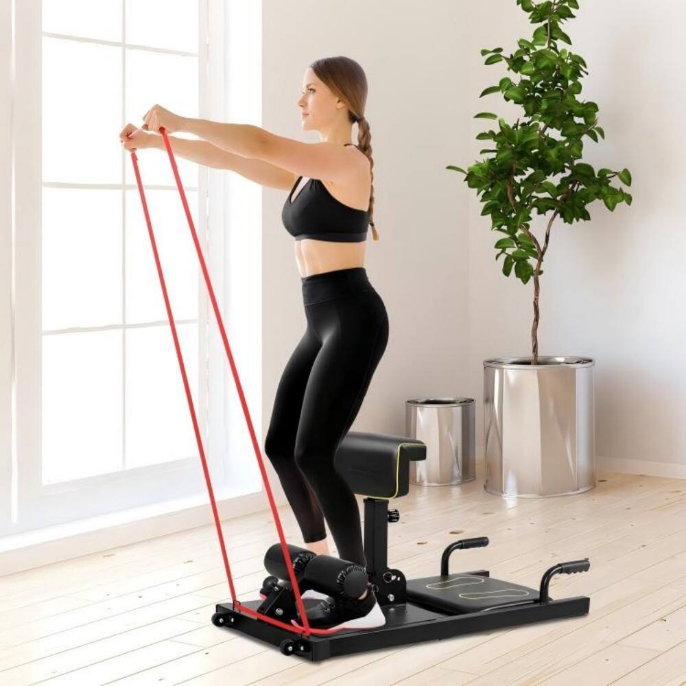 Alt View 1. SKONYON - 8-in-1 Multifunction Home Gym Squat Machine - Black.